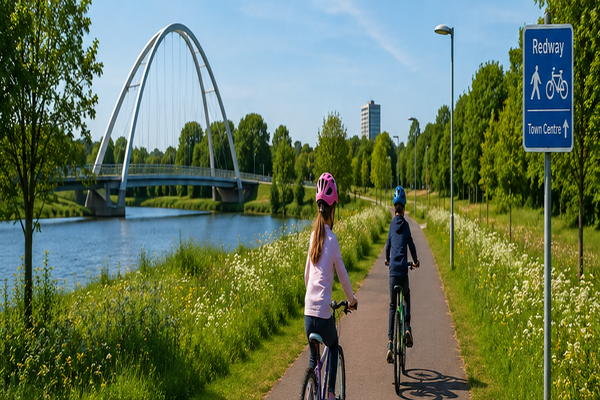 Safe Places to Practise Riding a Bike in Milton Keynes