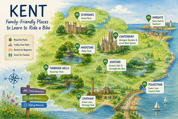 Best Family-Friendly Places to Learn to Ride a Bike in Kent