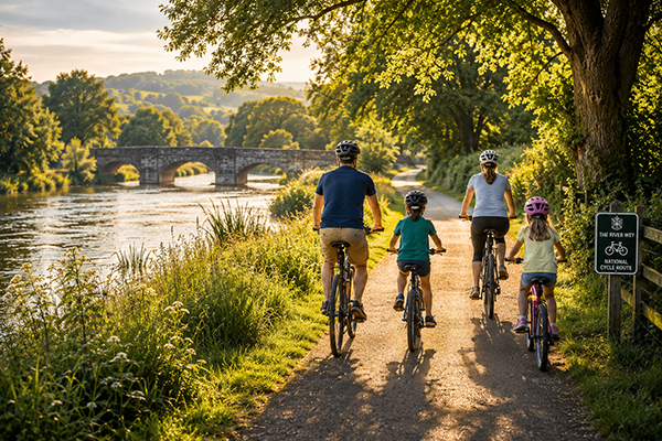 Safe places for family bike rides in Surrey
